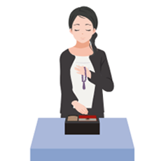 お焼香でのお参り04