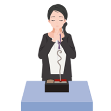 お焼香でのお参り05